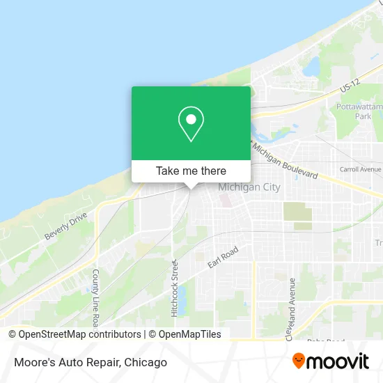 Moore's Auto Repair map