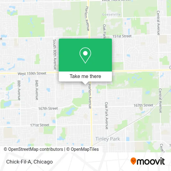 Chick-Fil-A map