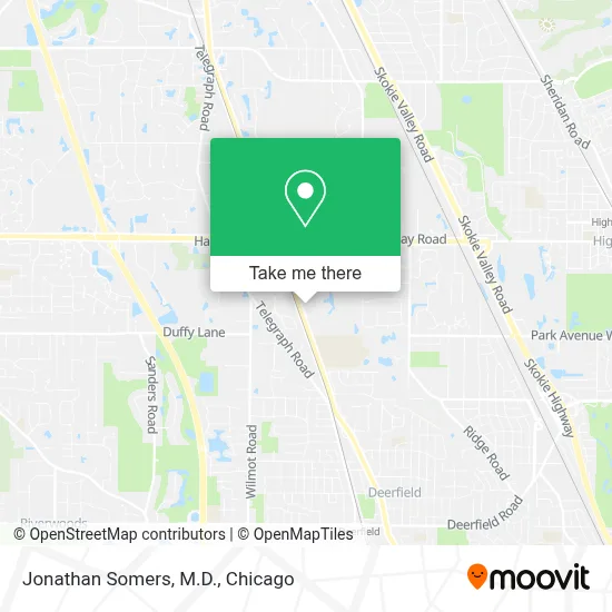 Jonathan Somers, M.D. map