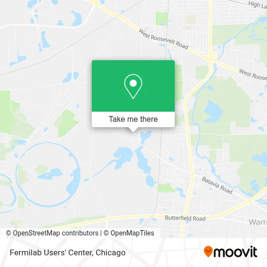Fermilab Users' Center map
