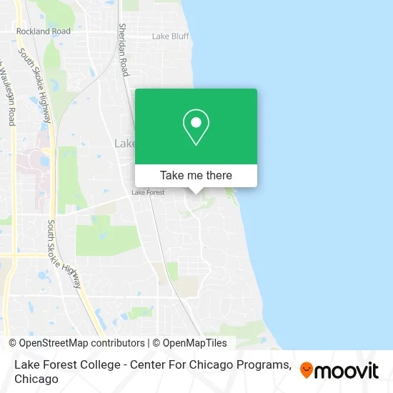 Lake Forest College - Center For Chicago Programs map