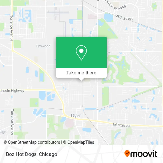Boz Hot Dogs map