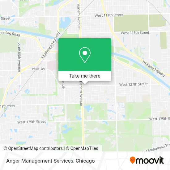 Anger Management Services map