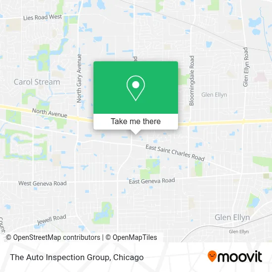 The Auto Inspection Group map