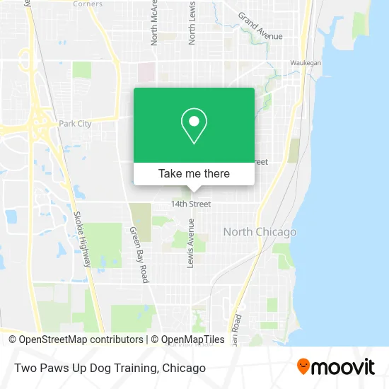 Two Paws Up Dog Training map