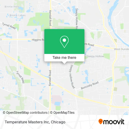 Temperature Masters Inc map