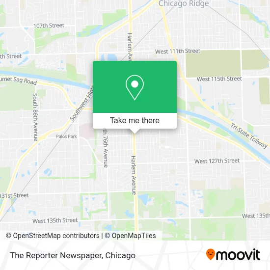 The Reporter Newspaper map
