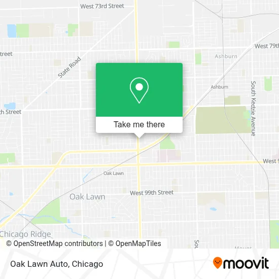 Oak Lawn Auto map