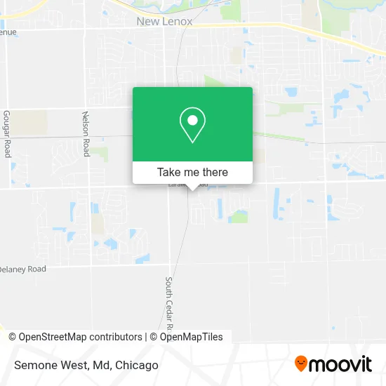 Semone West, Md map