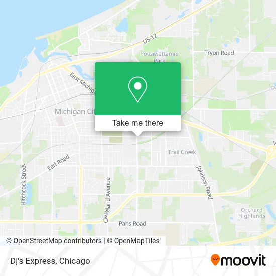 Dj's Express map