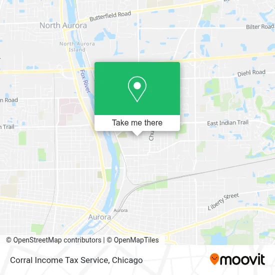 Corral Income Tax Service map