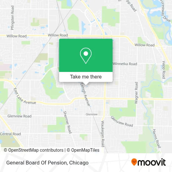General Board Of Pension map