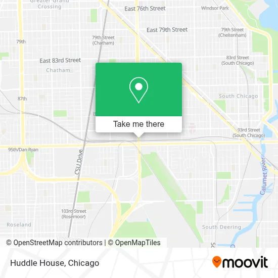 Huddle House map