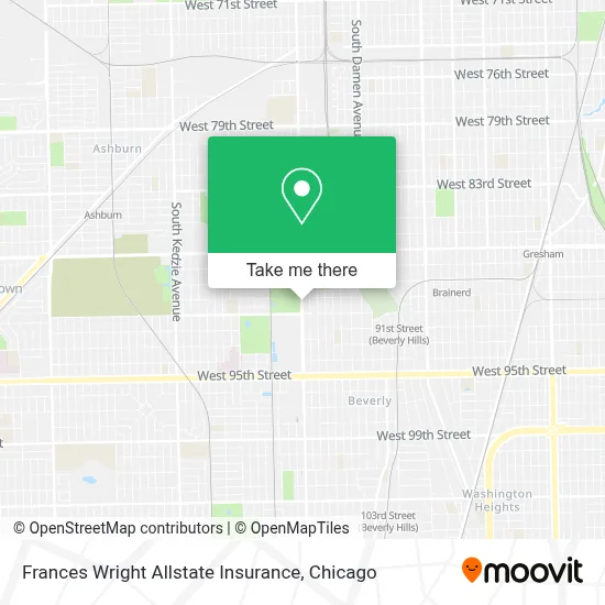 Frances Wright Allstate Insurance map