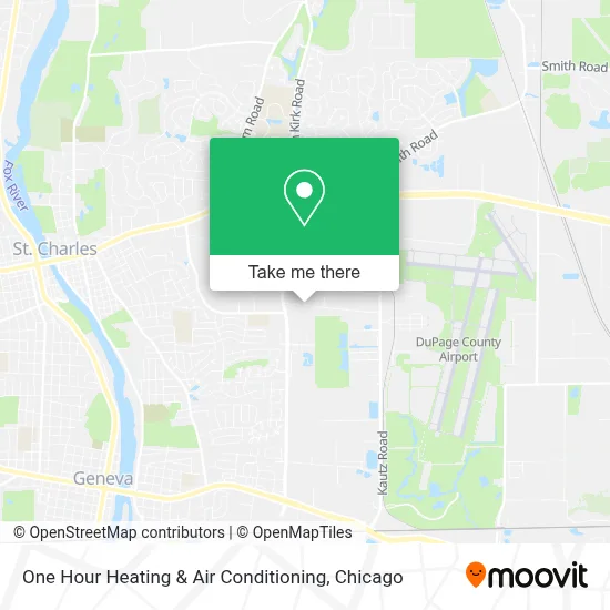 One Hour Heating & Air Conditioning map