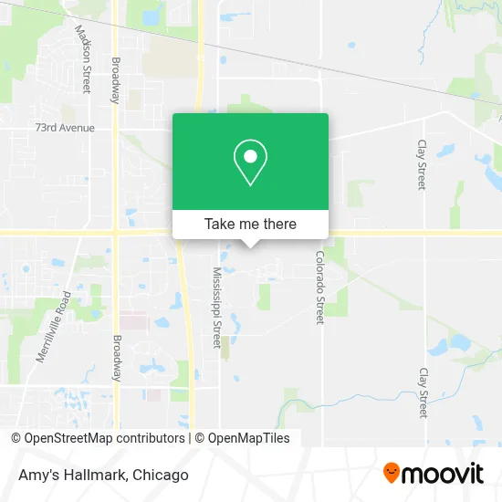 Amy's Hallmark map