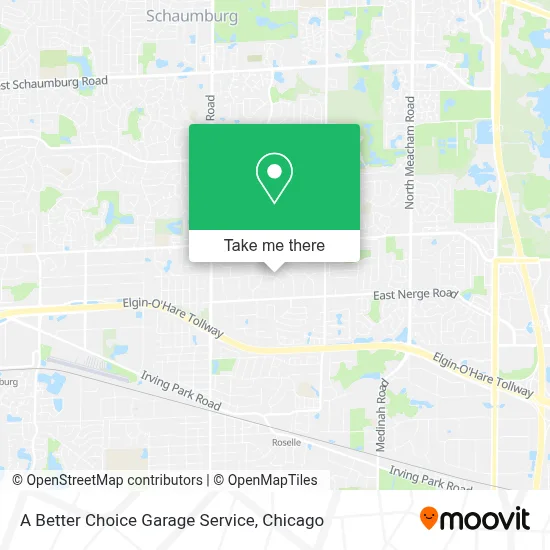A Better Choice Garage Service map
