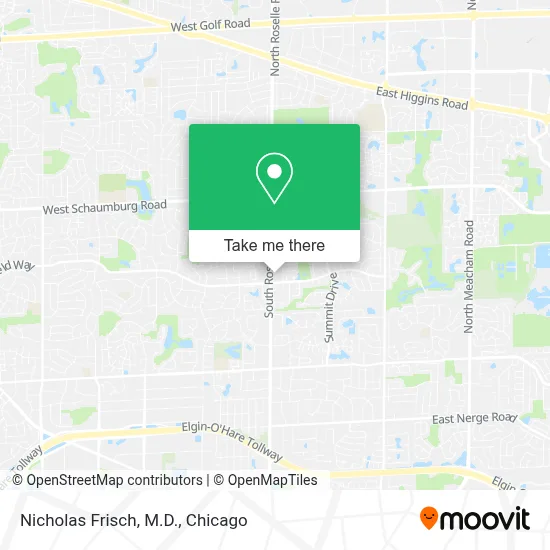 Nicholas Frisch, M.D. map