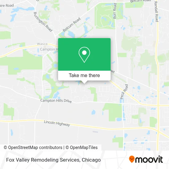 Fox Valley Remodeling Services map