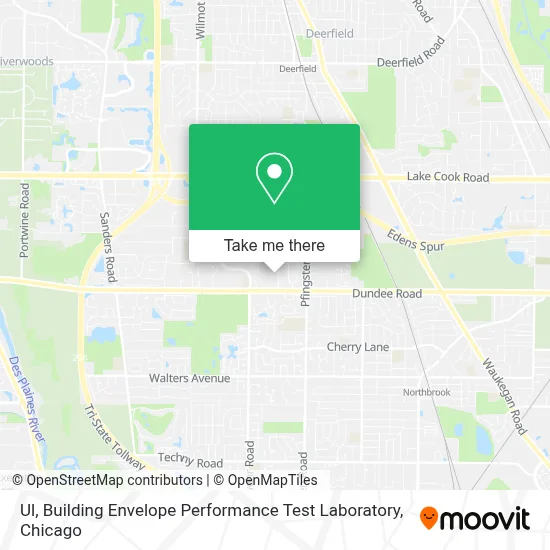 Ul, Building Envelope Performance Test Laboratory map