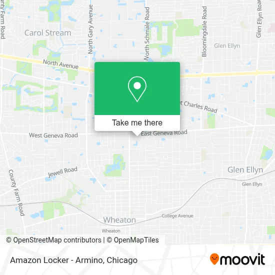 Amazon Locker - Armino map