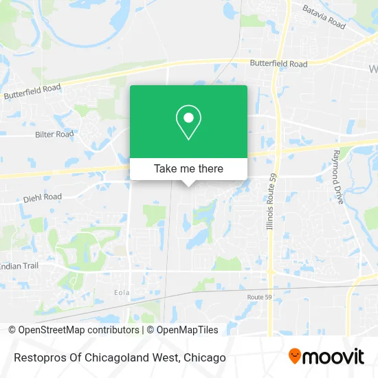 Restopros Of Chicagoland West map