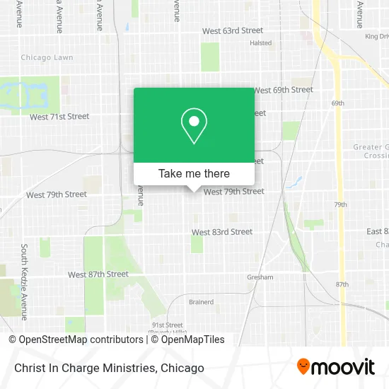 Christ In Charge Ministries map