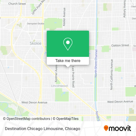 Destination Chicago Limousine map