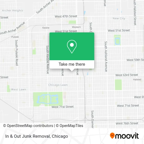 In & Out Junk Removal map