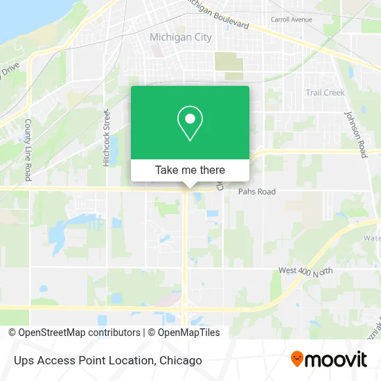 Ups Access Point Location map