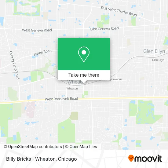Billy Bricks - Wheaton map
