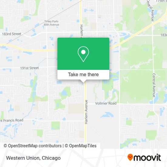 Western Union map