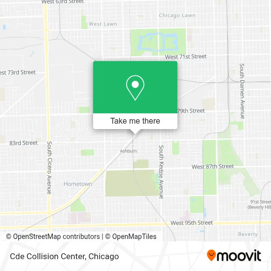 Cde Collision Center map