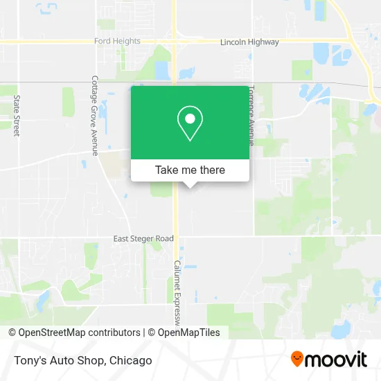 Tony's Auto Shop map