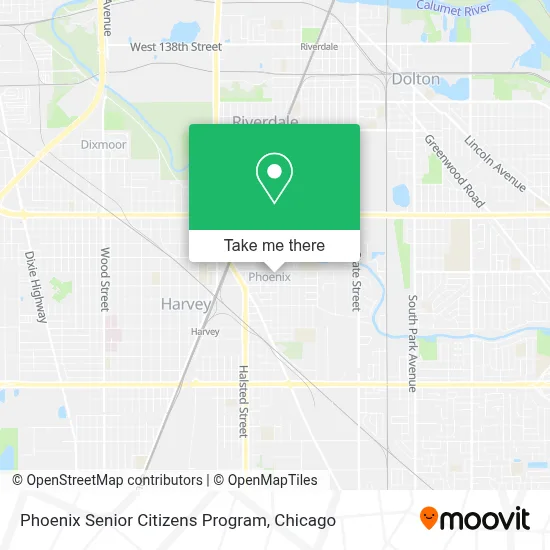 Phoenix Senior Citizens Program map