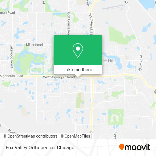Fox Valley Orthopedics map