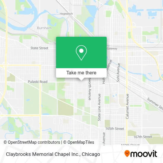 Claybrooks Memorial Chapel Inc. map