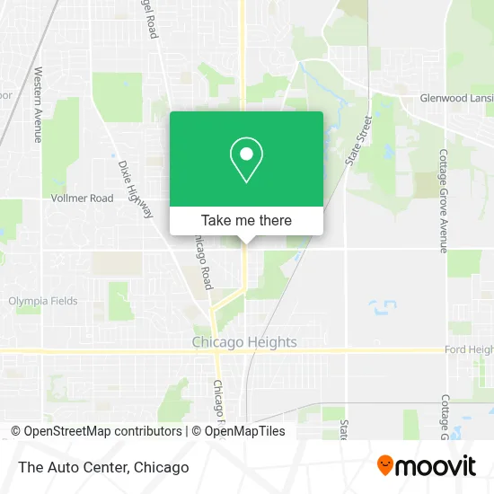 The Auto Center map