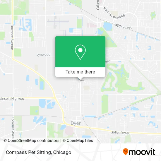 Compass Pet Sitting map