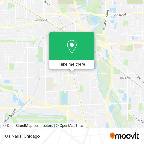 Us Nails map