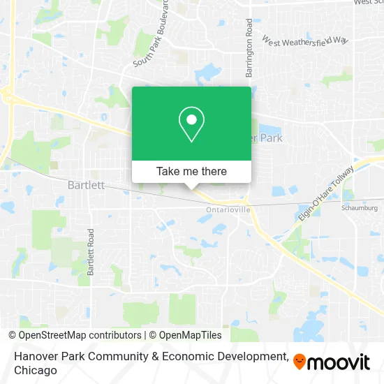 Hanover Park Community & Economic Development map