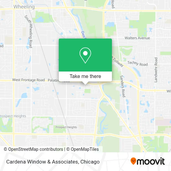 Cardena Window & Associates map