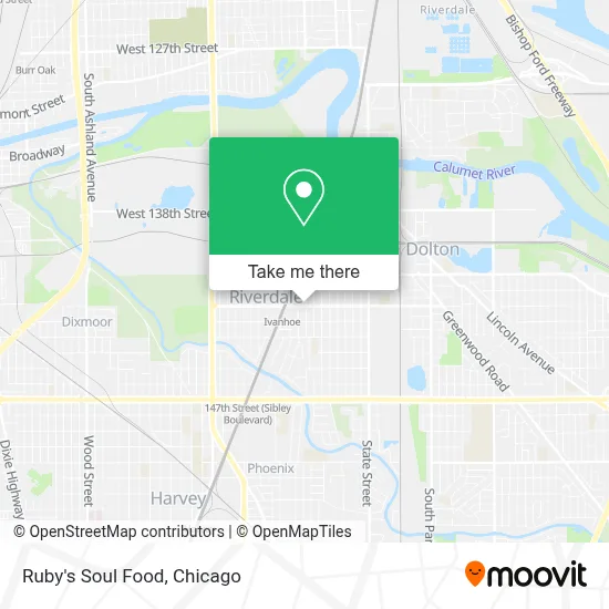 Ruby's Soul Food map