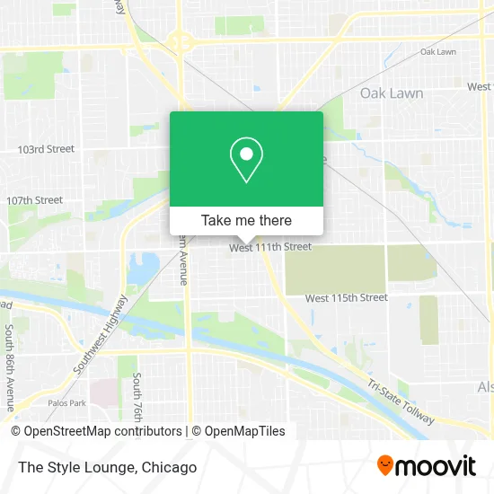 The Style Lounge map