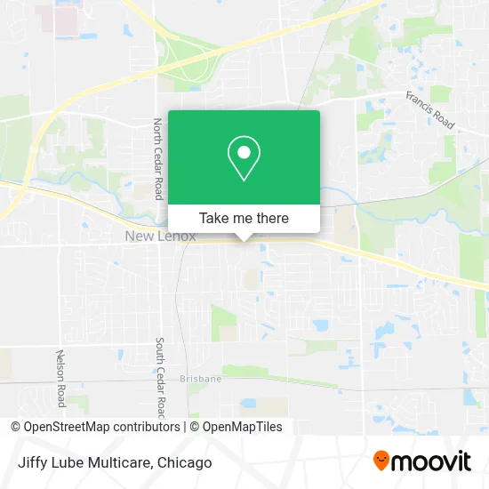 Jiffy Lube Multicare map