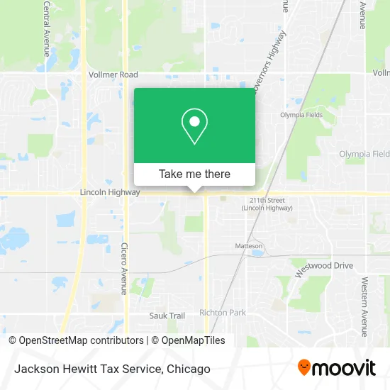 Jackson Hewitt Tax Service map
