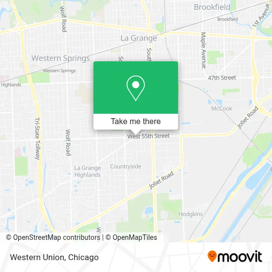 Western Union map