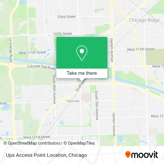 Ups Access Point Location map
