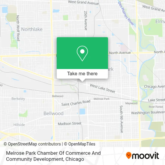 Melrose Park Chamber Of Commerce And Community Development map