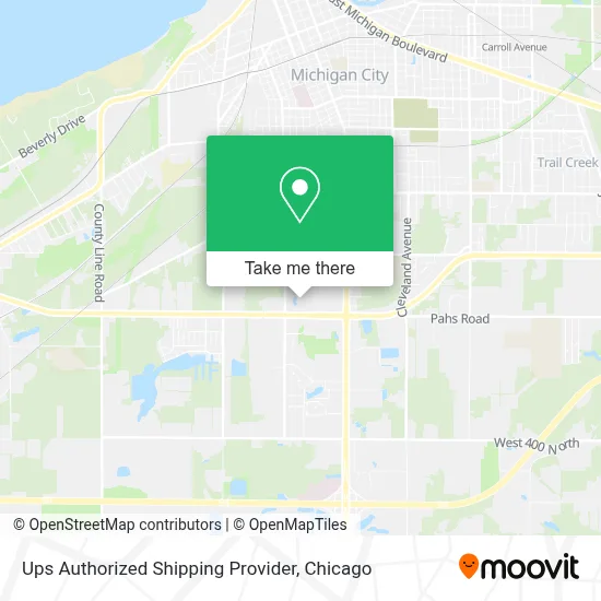 Ups Authorized Shipping Provider map